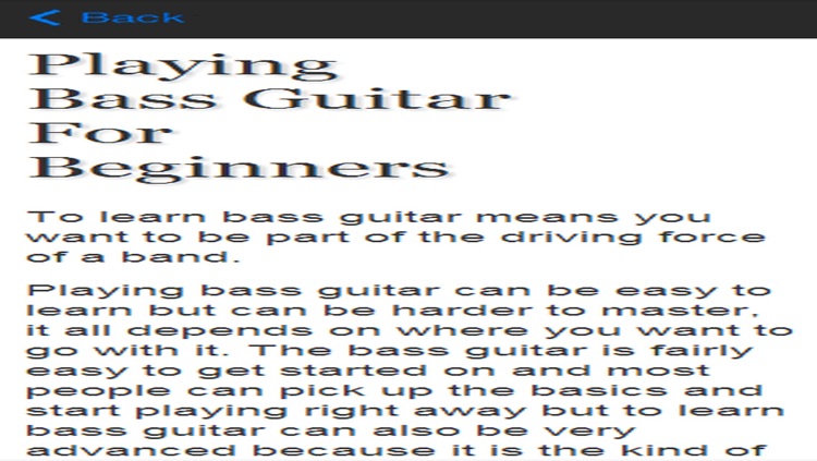 Learn Bass Guitar - A Guide For Beginners