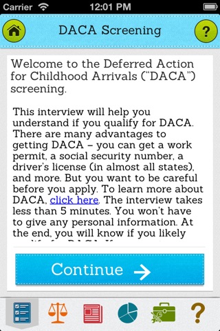 Pocket DACA screenshot 2