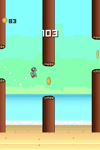 Flying Tessy - The flappy and splashy Little Turtle 2 screenshot 4