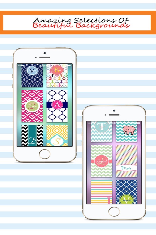 Designer Monogram Lite - Beautiful Custom Theme Wallpaper & Background Maker screenshot 3