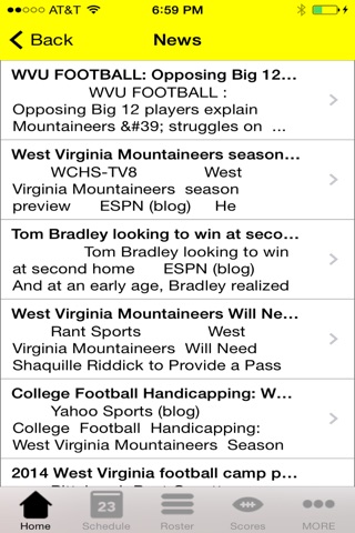 College Sports - West Virginia Football Edition screenshot 3
