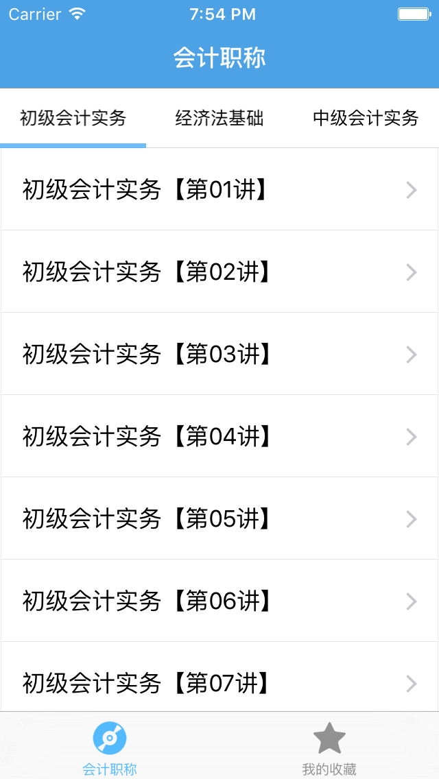 会计职称－专业资格考试视频教学