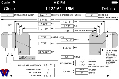 Virtual Flange Slide Rule screenshot 4