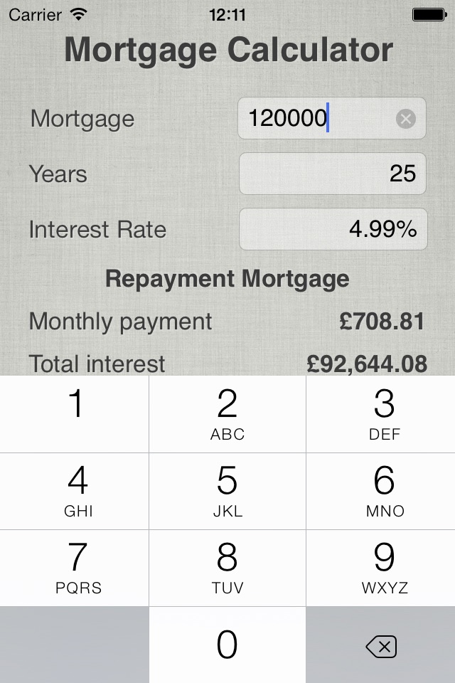 Mortgage Repayment Calculator screenshot 2