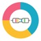 ResistorColor is a simple app that allows you to calculate a resistor value according to its color stripes and tolerance