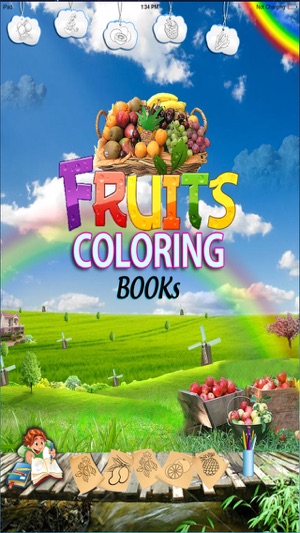 Fruits Coloring Book – Learning Fun(圖1)-速報App