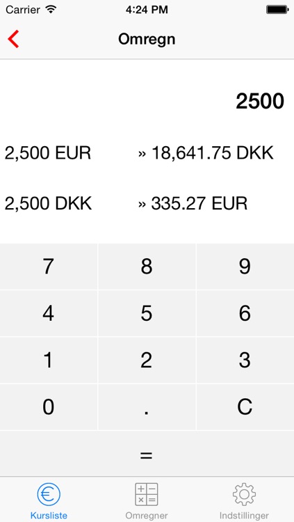 Danish Currency Exchange Rates