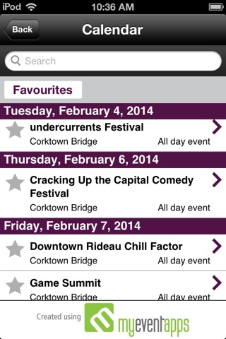 Ottawa Festivals SuperApp screenshot 3