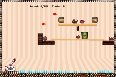 Cookie Shooting Puzzle Mania - Gun Shoot Sweet Chocolate Free screenshot 2