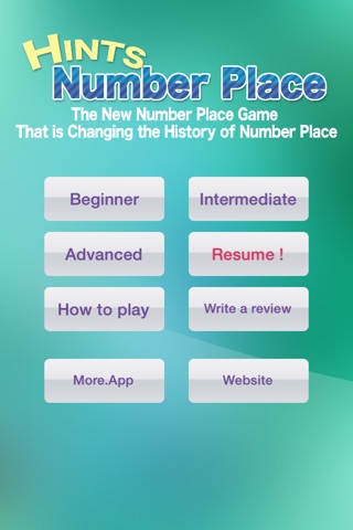 Hints Number Place 9x9 screenshot 4