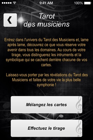Tarot des Musiciens screenshot 2