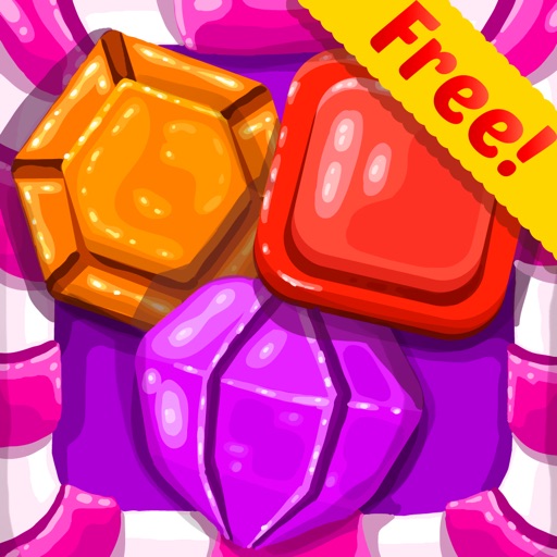 Jewel Games Candy Edition - Play Cute Match 3 Blitz Game For Kids HD FREE Icon