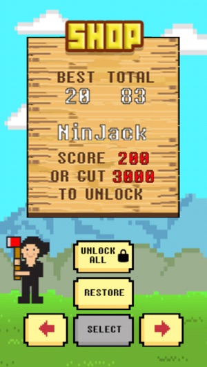 LumberJack Cut The Beanstalk: Lumberman Edition - 8 bit Pixe(圖5)-速報App