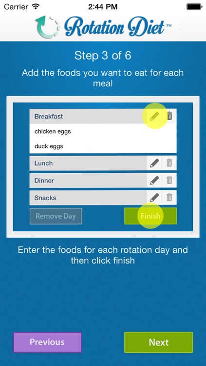 Rotation Diet Assistant