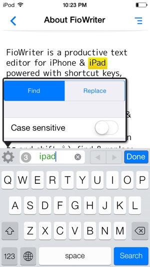 FioWriter Lite - Productive text editor for iPhone & iPad wi(圖3)-速報App