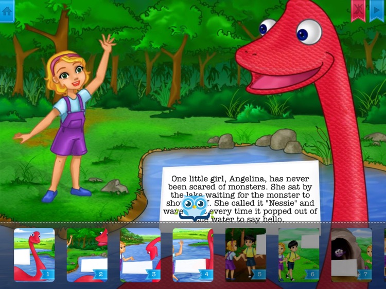 Little Nessie at the Beach - Have fun with Pickatale while learning how to read.