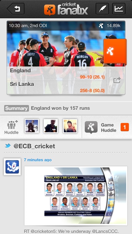 fanatix cricket - Powered by ESPNcricinfo