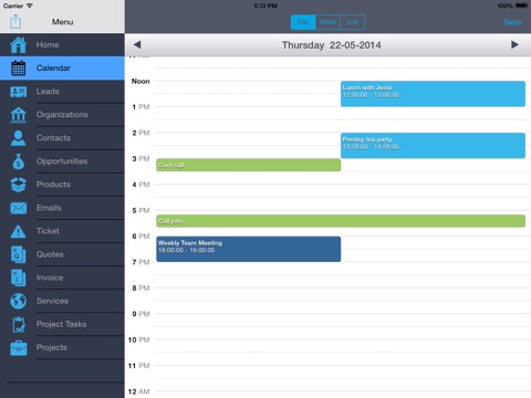 Vtiger CRM for iPad screenshot 4