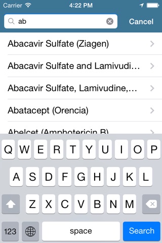 Drug/Interactions from A to Z screenshot 2
