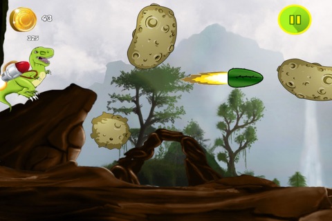 Jetpack Dinosaur - Save the Dino's from Flying Asteroids screenshot 2