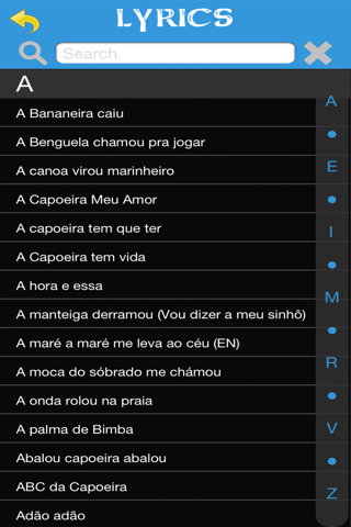 Capoeira Video Lyrics screenshot 2