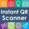 The Instant QR Scanner is fast and efficient application to scan 2D barcode including QR code and Data Matrix