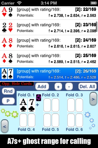 iRuleThem - Hold'em Poker simulator screenshot 2