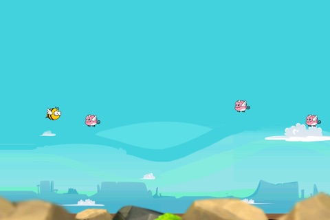 Happy Bee - Jump over the Cute Dragon screenshot 2