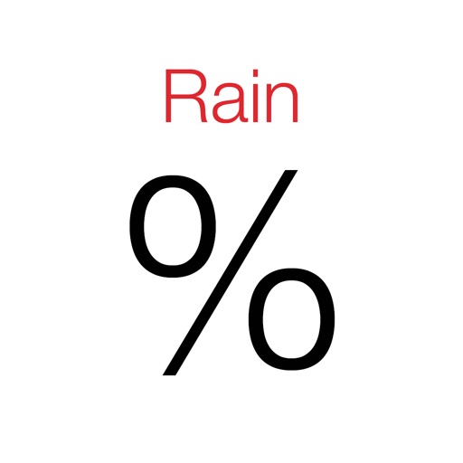 homeRain - home screen rain probability icon