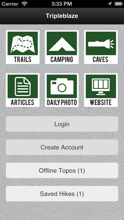 Tripleblaze Topo: Campgrounds and Hiking Trails screenshot-3