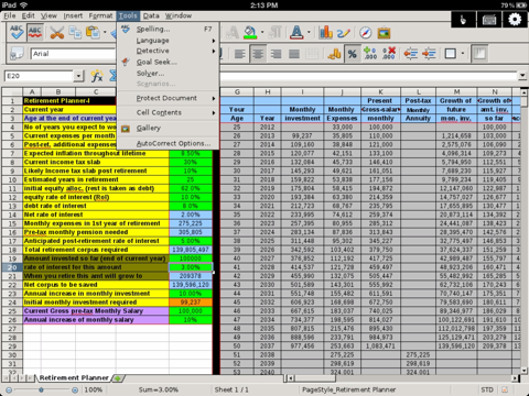 SpreadSheet - Editor of Microsoft Excel XLS files for iPad screenshot 3