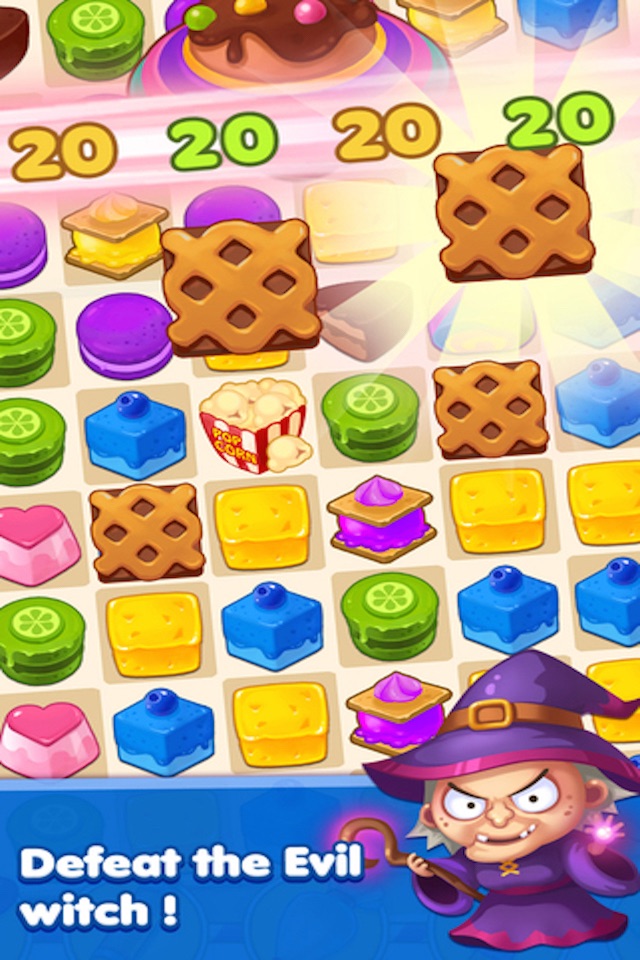 Candy Cake Boom - 3 match splash desserts puzzle game screenshot 3