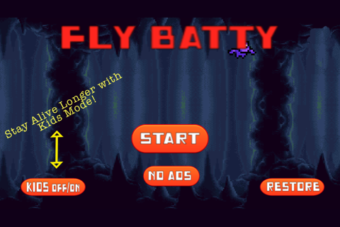 Fly Batty: Flappy Bat Racing Game screenshot 2