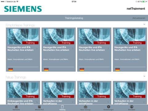 Siemens netTrainment screenshot 3