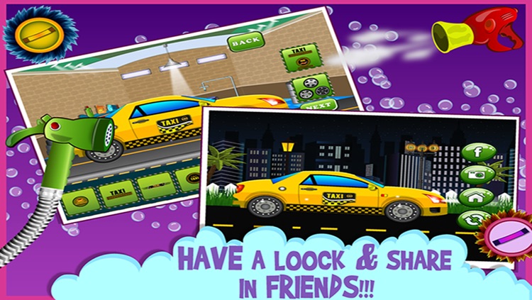 Little Taxi Wash- Kids & Girls Learning & Fun Games screenshot-3