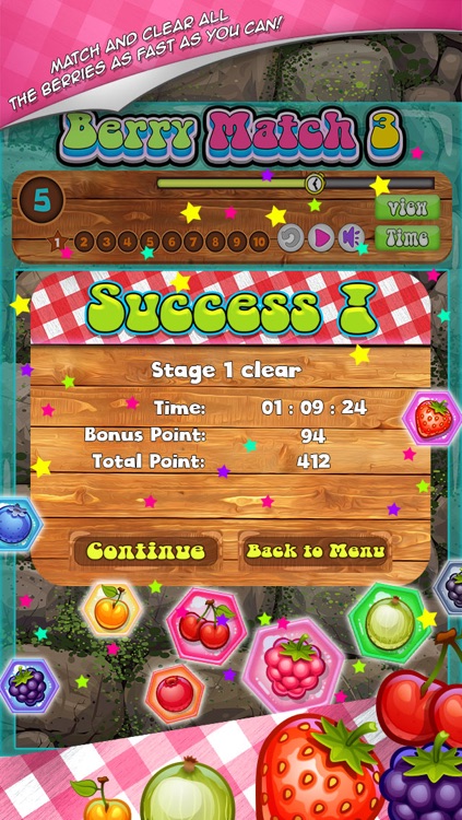 Berry Match Three FREE - A fun, yummy fruit switch-ing puzzle game!