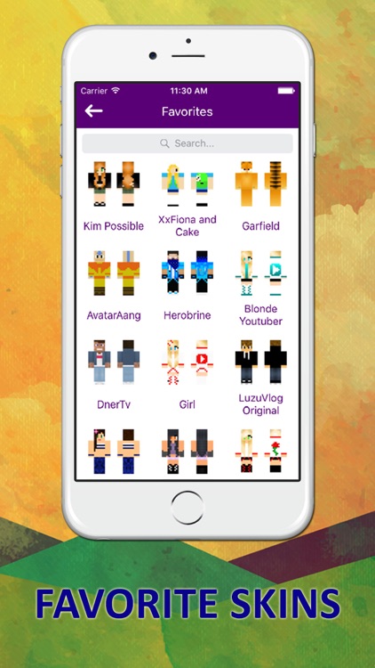 HD Cartoon & Youtube Skins for Minecraft PE & PC screenshot-3