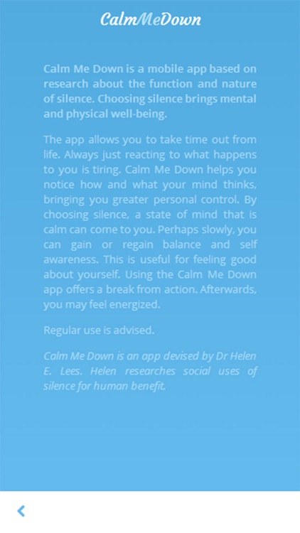 Calm Me Down