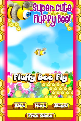 Fluffy Bee Fly - Endless Fun Flyer Adventure Race screenshot 2