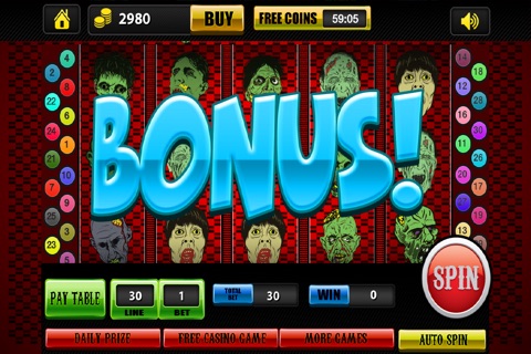777 Dead Walking Zombie Slot Machine HD - Doubledown and Win Big Jackpot Slots Free screenshot 3