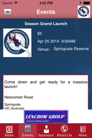 Springvale Districts Football Club screenshot 3