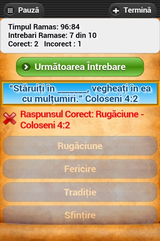 Chestionar Biblic Crestin - Studiu Biblic screenshot 2