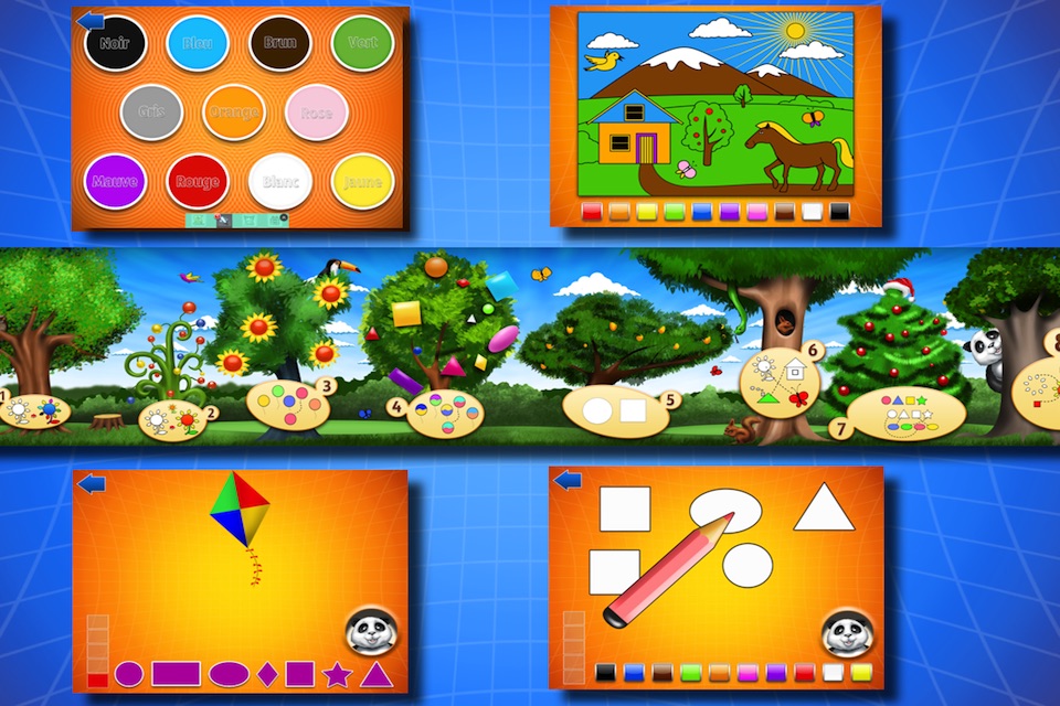 jeux préscolaires : les couleurs et les formes screenshot 2