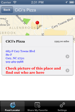 Fast Food Restaurant Locator - Free screenshot 2