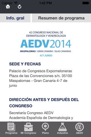 Congreso AEDV 2014 screenshot 3