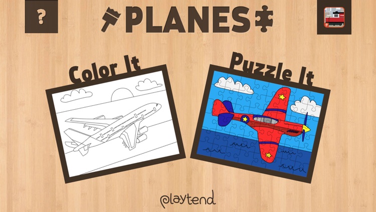 Color It Puzzle It: Planes Lite