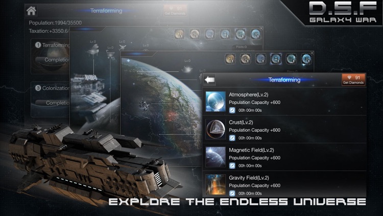 Deep Space Fleet: Galaxy War screenshot-3