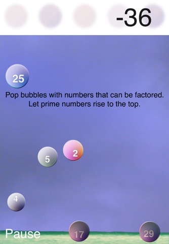 Bubbly Primes - Factoring Game screenshot 2