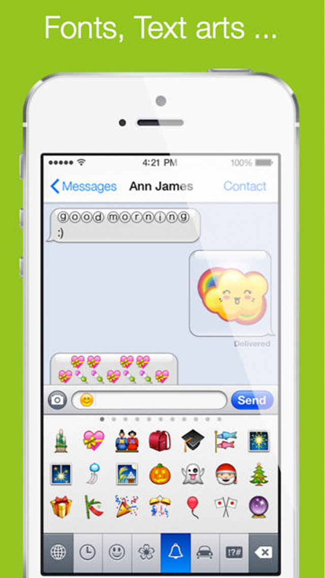 Emoji Keyboard for Message,Texting,SMS - Characters Symbols, Emoticons Stickers & Fonts for Chattingのおすすめ画像2
