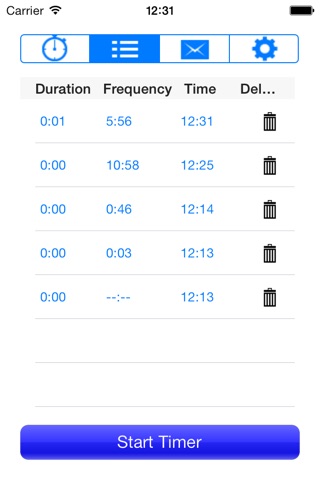 Contractions Timer App screenshot 3